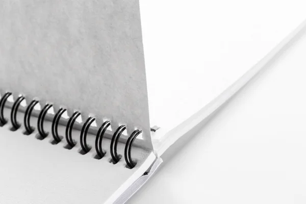 Notebook Papel Isolado Perto — Fotografia de Stock