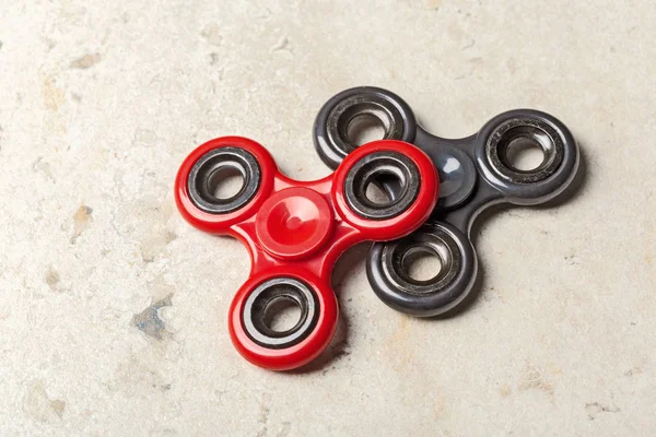 Fidget Spinner Odprężanie Zabawki Tle Kamień — Zdjęcie stockowe