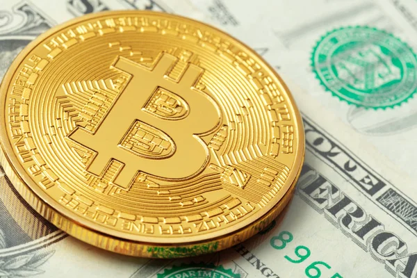 Bitcoin ve dolar arka plan