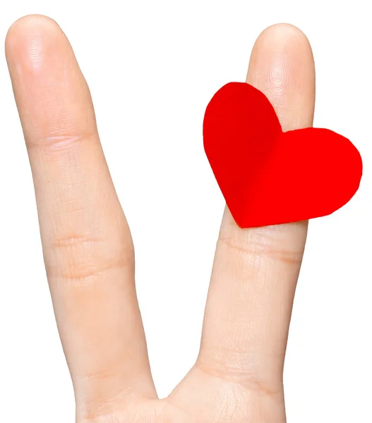 Finger Couple Love Concept — Stock Photo, Image