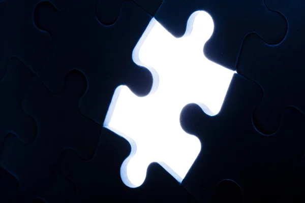 Puzzle Fundo Conceito Conexão — Fotografia de Stock