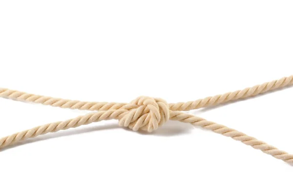 Beige Cotton Rope Close — Stock Photo, Image