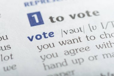 Kelimenin sözlük, görünümü kapatın