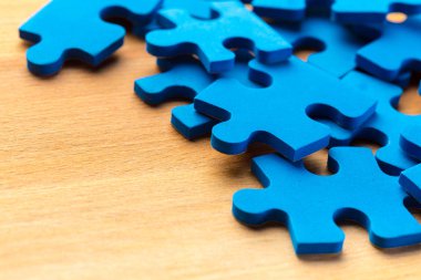 Puzzle parçaları, iletişim kavramı.