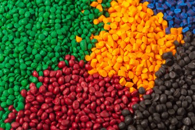 Renkli plastik polimer granül kablosu için