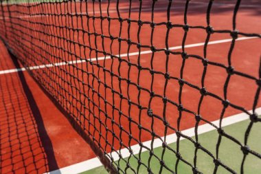 Tenis Tenis Kortu arka plan üzerinde net