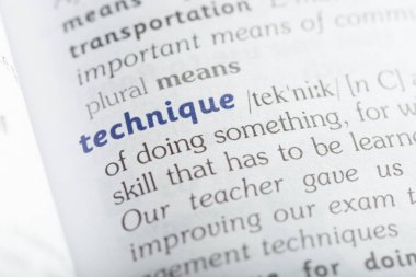 Kelimenin sözlük, görünümü kapatın