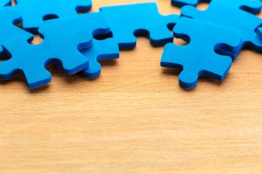 Puzzle parçaları, iletişim kavramı.