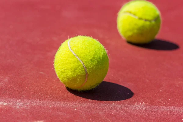 Pelotas Tenis Cancha — Foto de Stock
