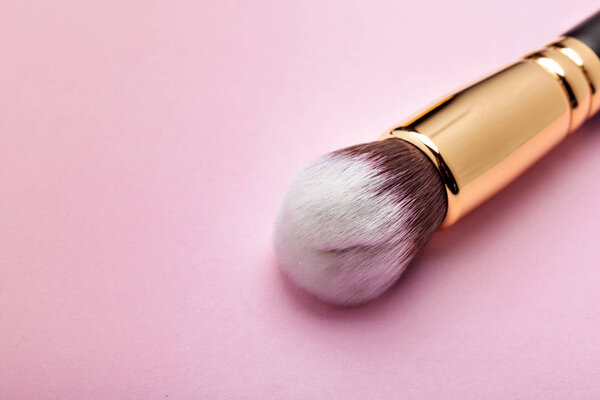 Professional makeup brush, close up 