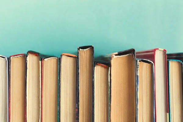 stock image Composition with books on table, reading and education concept 