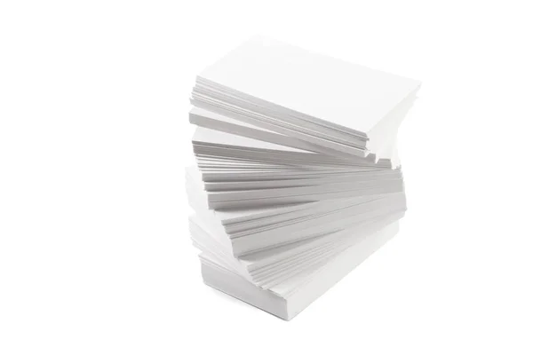 Paperikortit Valkoisella Pohjalla — kuvapankkivalokuva