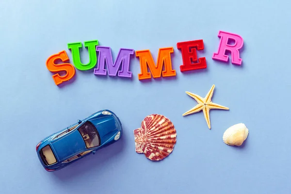 Sommer Hintergrund Mit Bunten Objekten — Stockfoto