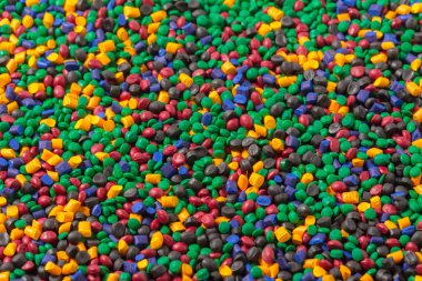 Renkli plastik polimer granül kablosu için