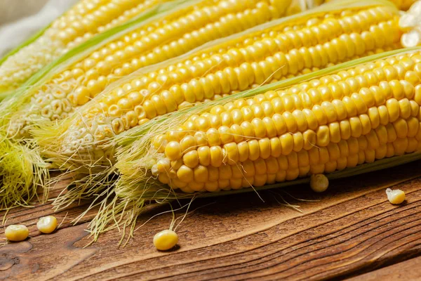 Raw Fresh Corn Food Background — Stock Photo, Image