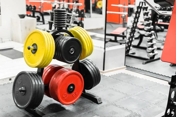 Iron Dumbbells Sport Gym — Stock Photo, Image