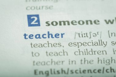 Kelimenin sözlük, görünümü kapatın