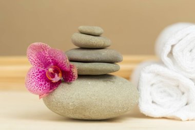 Zen için Spa taş yakın çekim