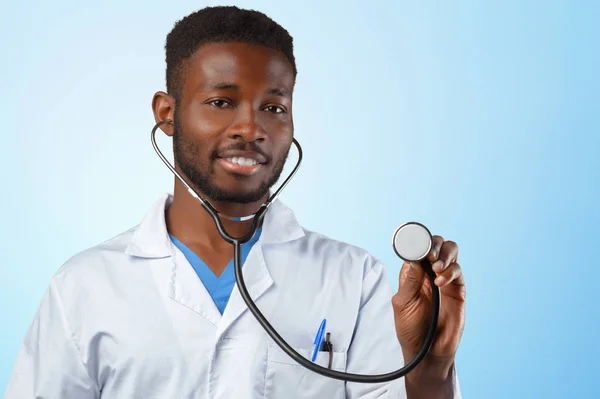 Američan Afričana Muž Lékař — Stock fotografie