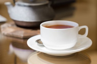 Çay bir kafede Kahvaltı, yakın çekim