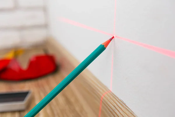 Laser Level Lines Wall — Stock Photo, Image