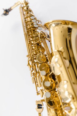 Saksafon Jazz enstrüman izole