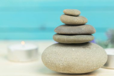 Zen için Spa taş yakın çekim