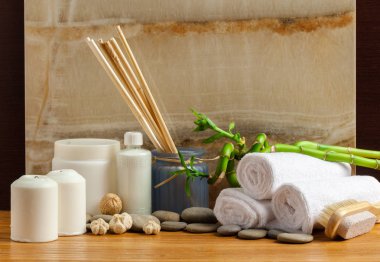 Spa konsept farklı nesnelerle