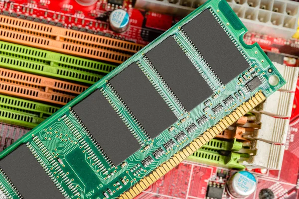 Computerchip Teknik Och Elektronikindustrin — Stockfoto