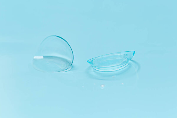 eye contact lenses close up