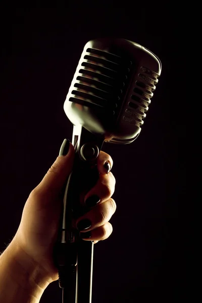 Microphone Audio Style Rétro — Photo
