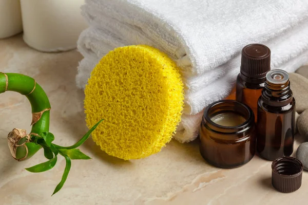 Concepto Spa Con Diferentes Objetos — Foto de Stock