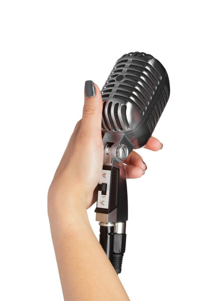 Ретро-стиль аудио микрофона
