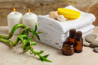 Spa konsept farklı nesnelerle