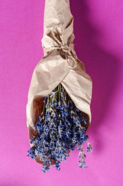 Lavanta çiçek demeti yakın çekim