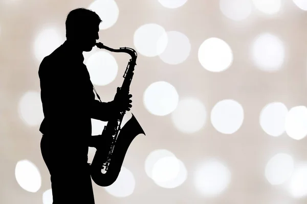 Sassofono Jazz Performance Sul Palco — Foto Stock