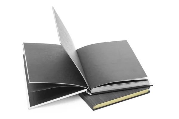 Montón Cuadernos Aislados Sobre Fondo Blanco — Foto de Stock