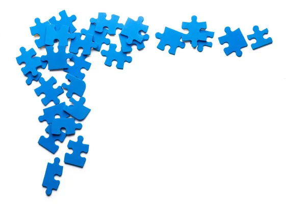 Puzzle Pieces Communication Concept — Stock Photo, Image