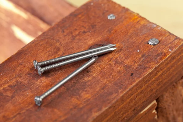 Screws Wooden Table Stock Photo by ©Fotofabrika 216494898