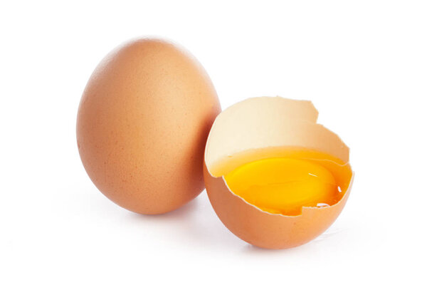 eggs isolated on white background