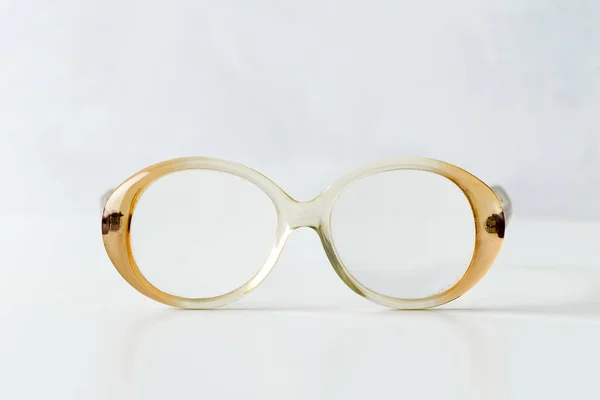 Old Fashioned Eyeglasses Isolated White — Stock Photo, Image