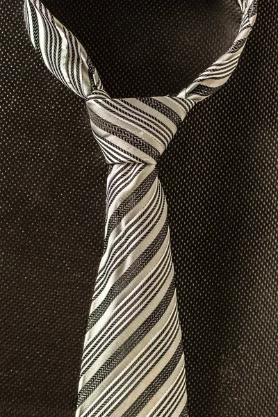 Αρσενικό Γραβάτα Σκούρο Φόντο — Φωτογραφία Αρχείου