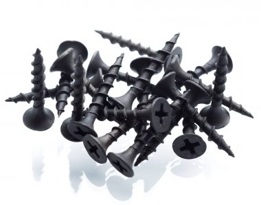 İzole üzerinde beyaz arka plan yığını çerçeve çivi