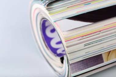 renkli Dergi yığınının yakın çekim