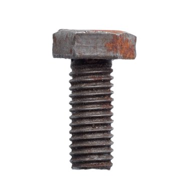 Beyaz arka plan üzerinde izole cıvata