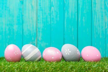 güzel Paskalya yumurtaları yakın çekim