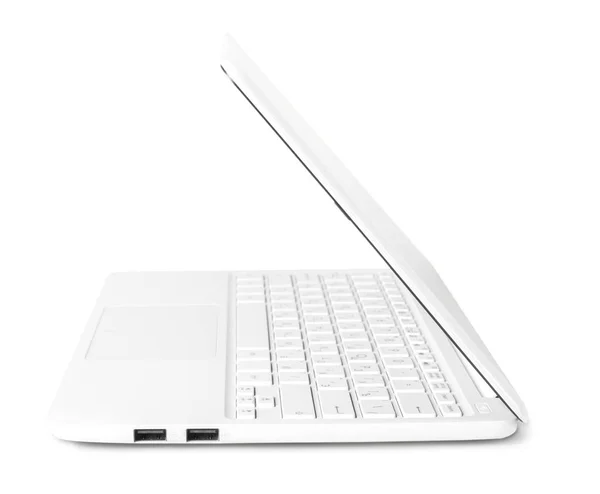 Laptop Geïsoleerd Witte Achtergrond — Stockfoto