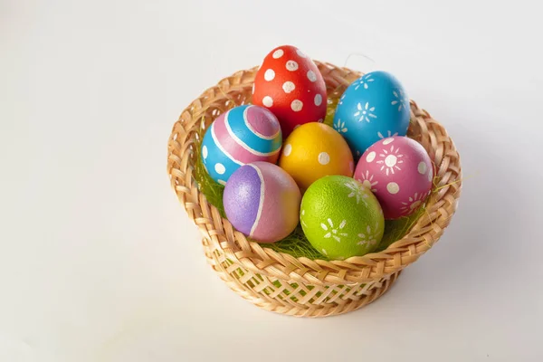 Easter Eggs Isolated White Background — Stock Photo, Image