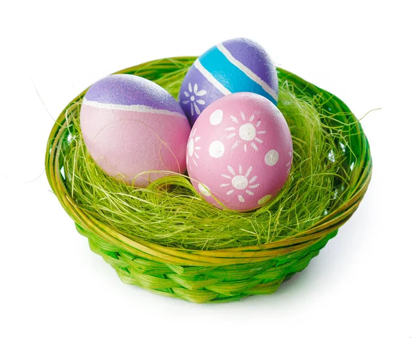 Easter Eggs Isolated White Background — Stock Photo, Image