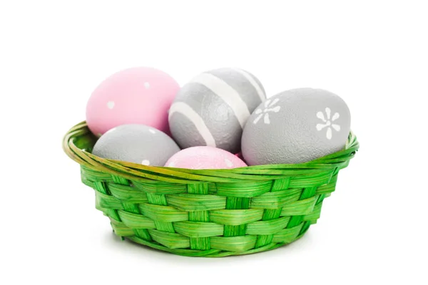 Easter Eggs Background Isolated — Stock Photo, Image